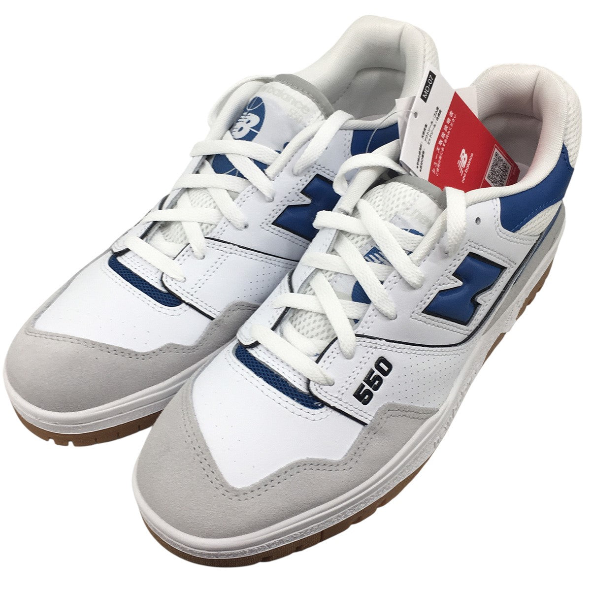 NEW BALANCE 550 White／Blue／Gum ブルーガム スニーカー シューズ 靴 古着・中古-3枚目のアイテム画像