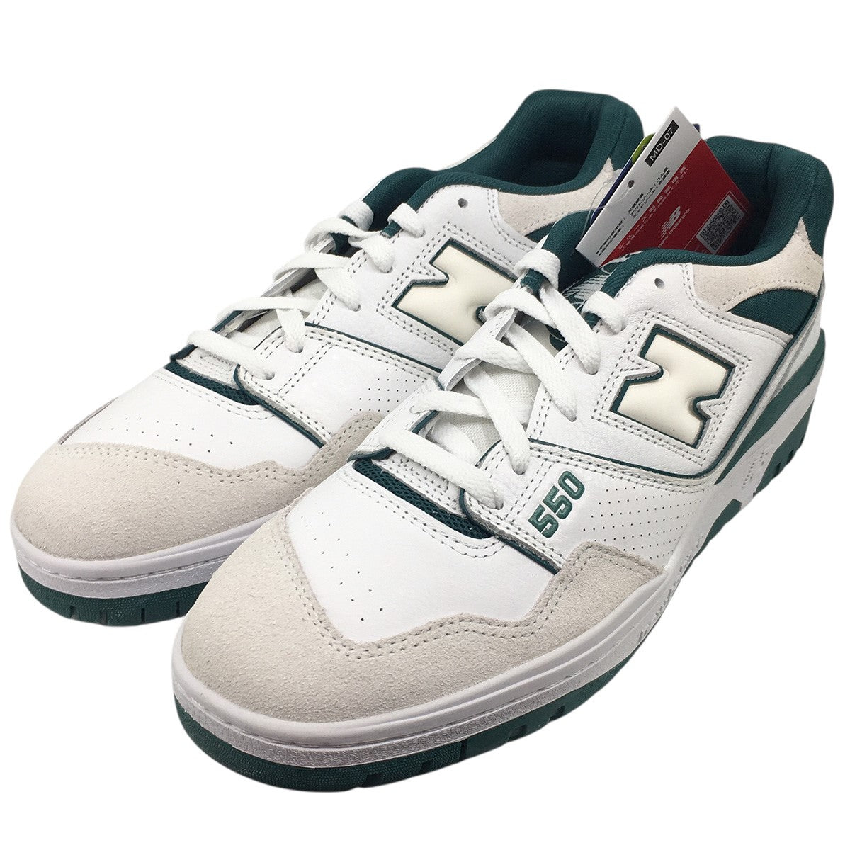 NEW BALANCE 550 White／Vintage Teal ホワイト／ヴィンテージティールスニーカー シューズ 靴 古着・中古-3枚目のアイテム画像