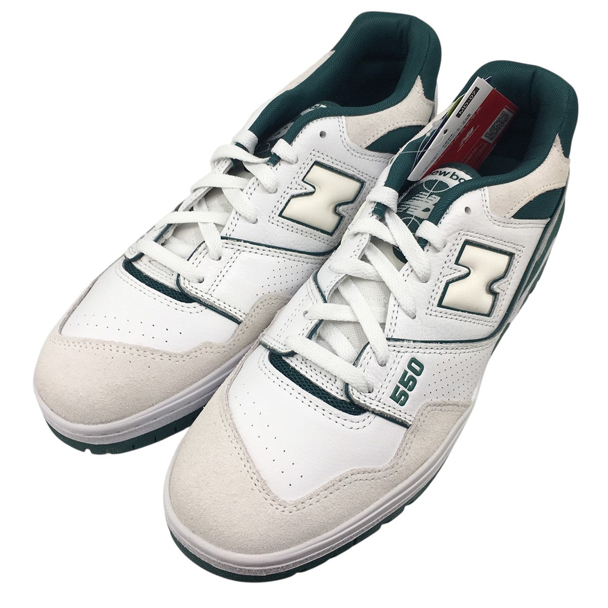 NEW BALANCE 550 White／Vintage Teal ホワイト／ヴィンテージティールスニーカー シューズ 靴 古着・中古-4枚目のアイテム画像