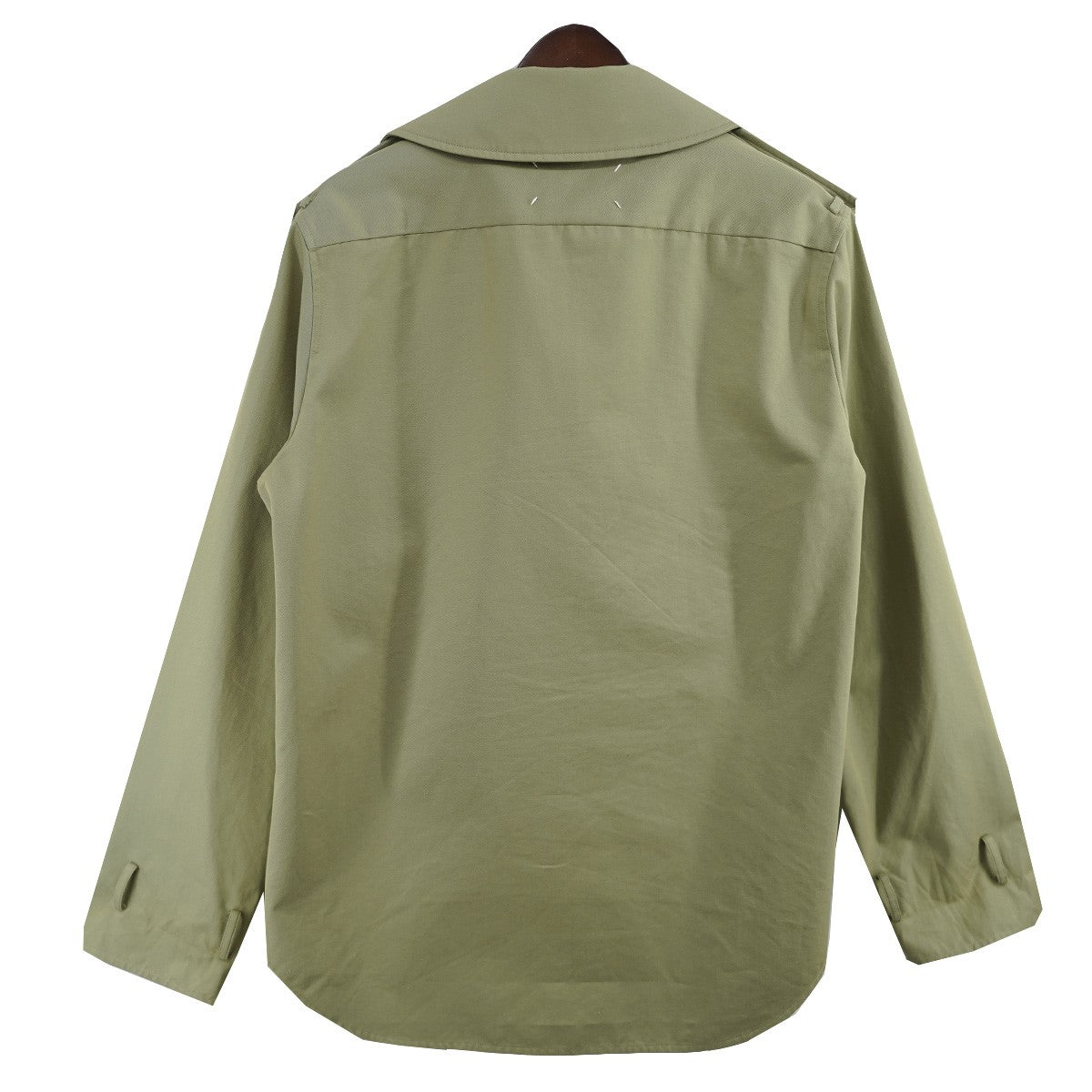 Maison Margiela ショート ボックス トレンチ シャツジャケット 四つタグ フォーステッチ 古着・中古-2枚目のアイテム画像