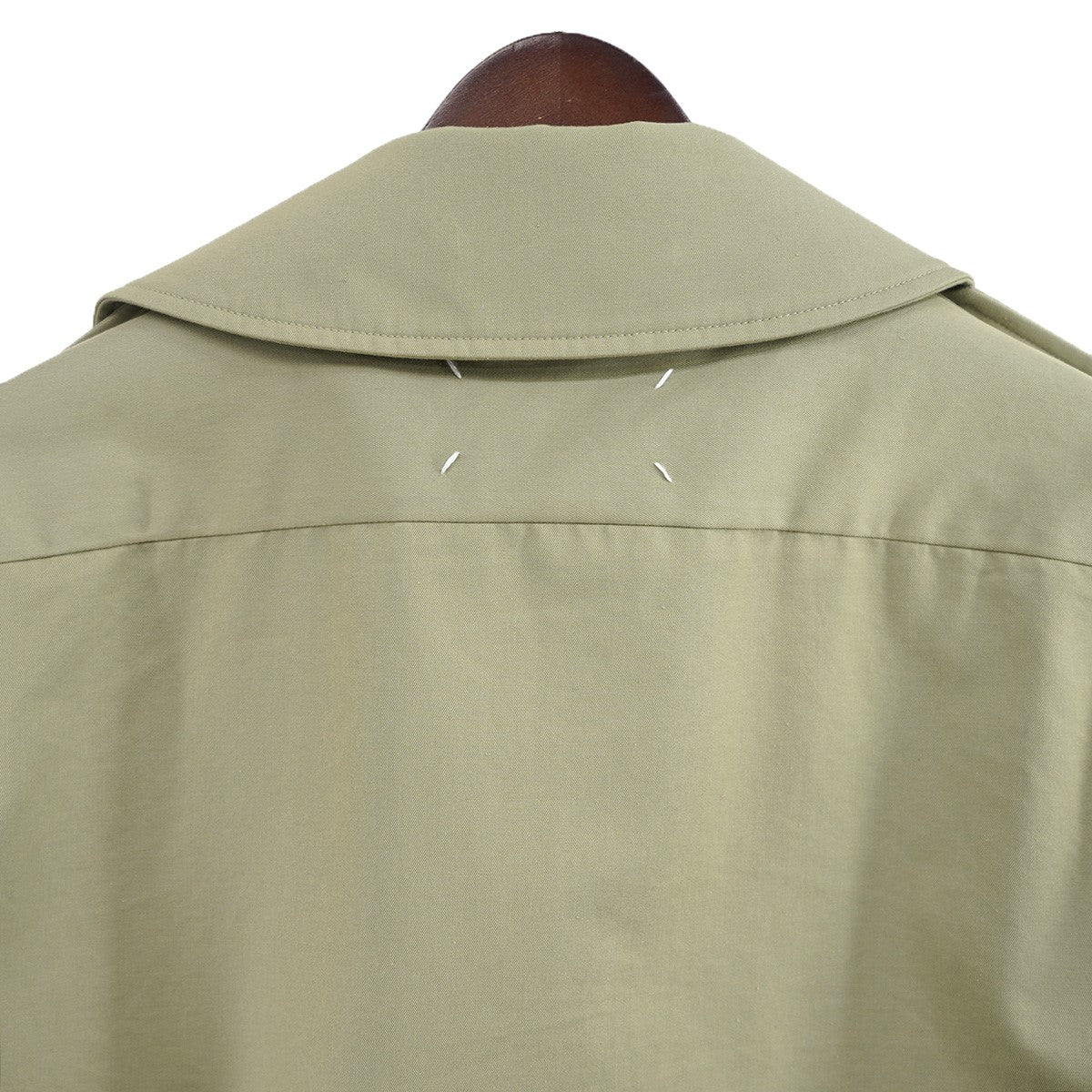 Maison Margiela ショート ボックス トレンチ シャツジャケット 四つタグ フォーステッチ 古着・中古-3枚目のアイテム画像