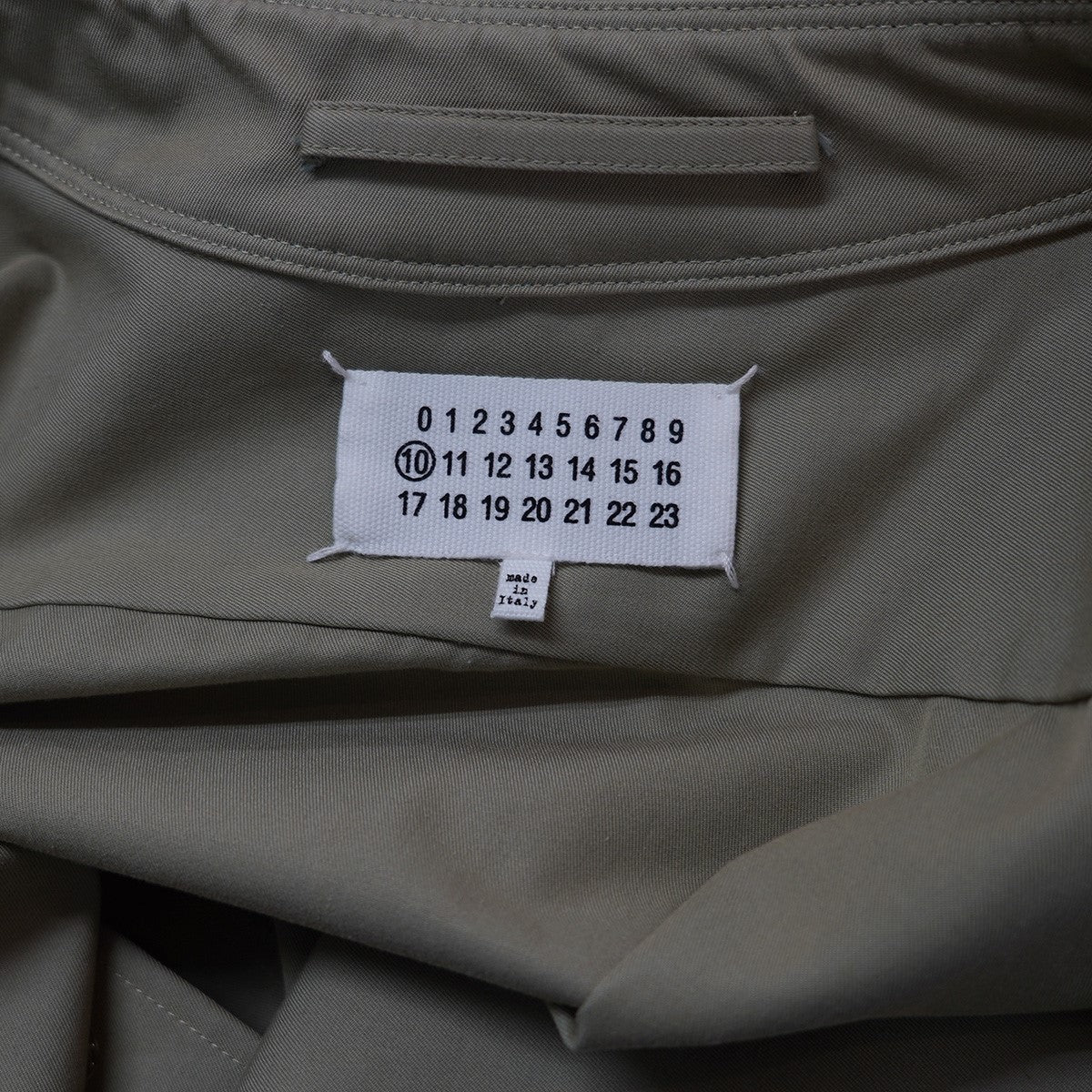 Maison Margiela ショート ボックス トレンチ シャツジャケット 四つタグ フォーステッチ 古着・中古-7枚目のアイテム画像