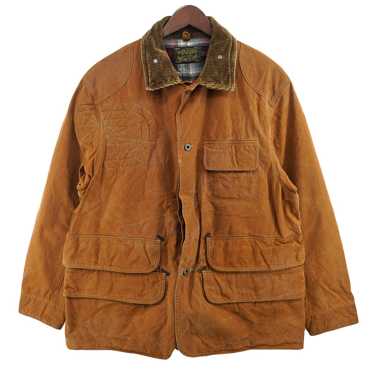 POLO RALPH LAUREN オイルド ワックス 加工 ハンティング ジャケット 古着・中古-1枚目のアイテム画像