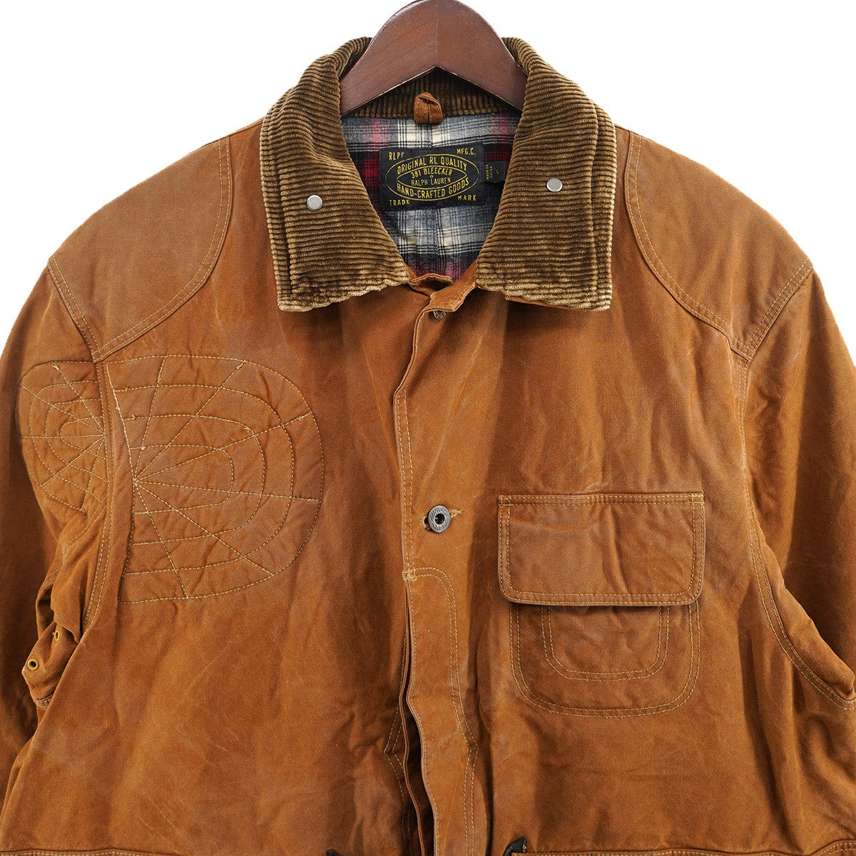 POLO RALPH LAUREN オイルド ワックス 加工 ハンティング ジャケット 古着・中古-3枚目のアイテム画像