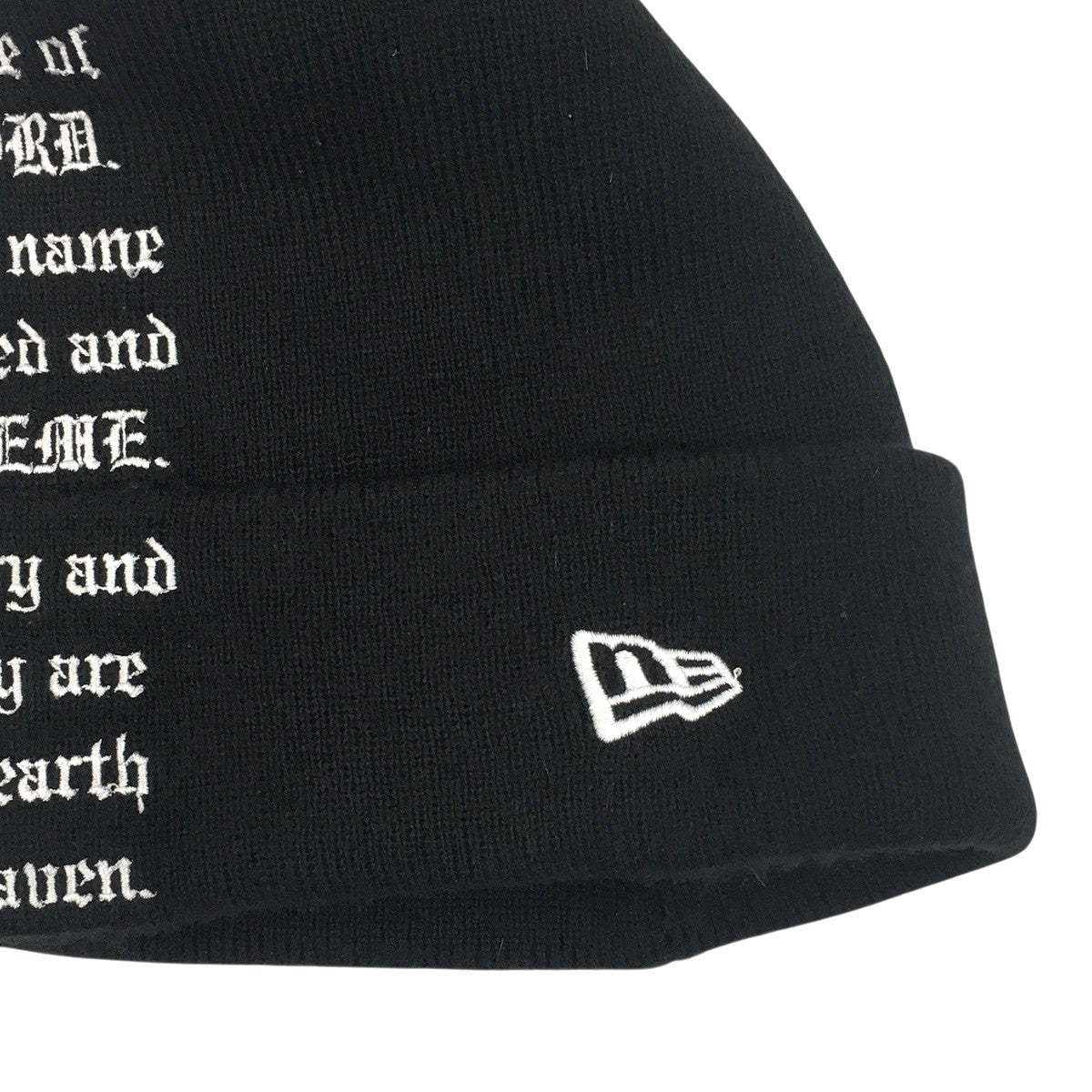 Supreme 23AW New Era Psalm Beanieロゴ ニューエラ サーム ビーニー ニットキャップ 帽子 古着・中古-4枚目のアイテム画像