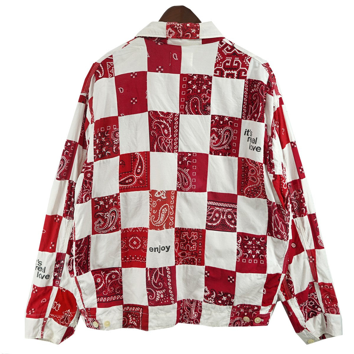 BOWWOW REAL THING PATCHWORK JACKETバンダナ パッチワーク ジップ ジャケット 古着・中古-3枚目のアイテム画像
