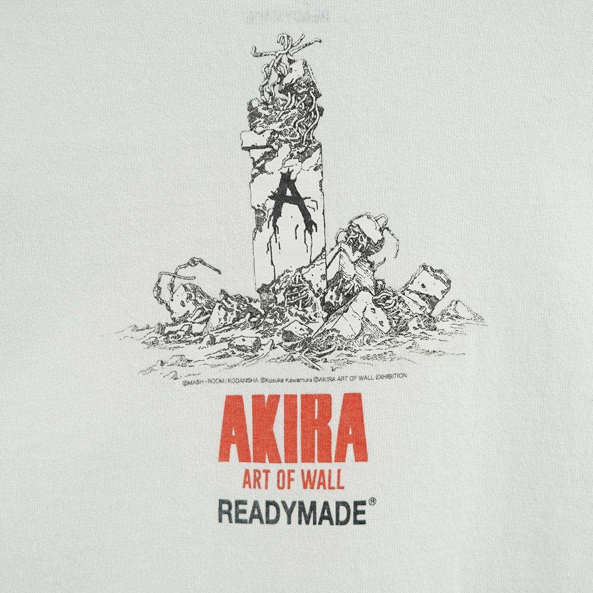 AKIRA×READYMADE 2019 AKIRA ART OF WALL アキラアートオブウォールAKIRA コラボ ロゴ アキラシャツ 古着・中古-4枚目のアイテム画像