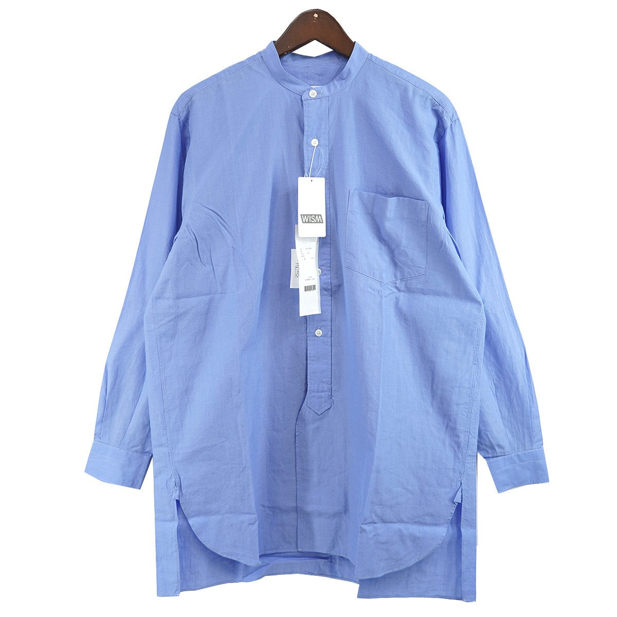 COMOLI 21AW バンドカラーシャツ 古着・中古-1枚目のアイテム画像