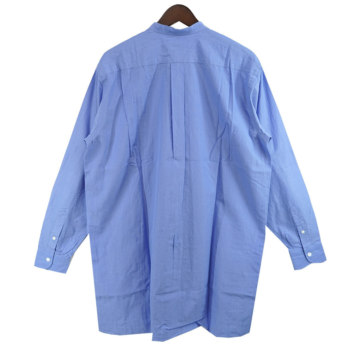 COMOLI 21AW バンドカラーシャツ 定価26400円 U03-02002 サックス