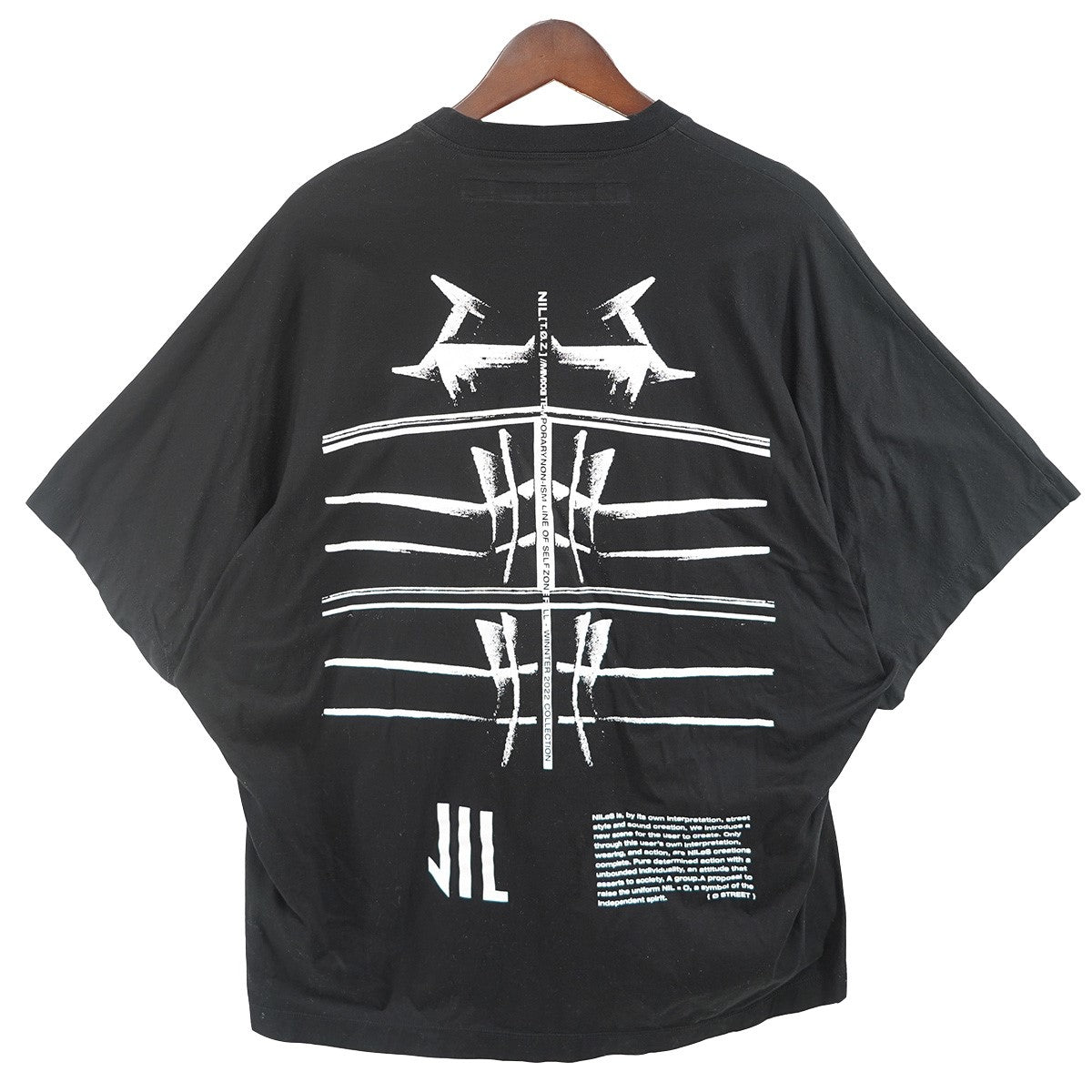 NILoS ／ JULIUS 22AW SAMPLE ロゴ オーバーサイズ Ｔシャツ 古着・中古-1枚目のアイテム画像