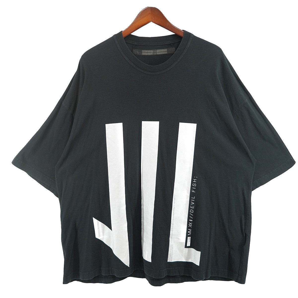 NILoS ／ JULIUS 22SS 家紋 PRINT T-SHIRT オーバーサイズ Tシャツ 古着・中古-1枚目のアイテム画像