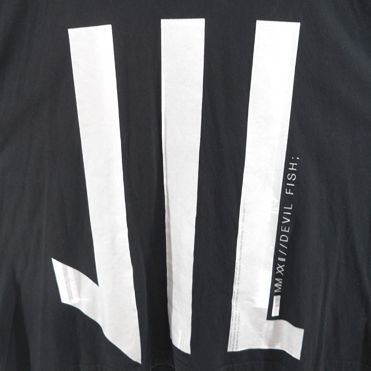 NILoS ／ JULIUS 22SS 家紋 PRINT T-SHIRT オーバーサイズ Tシャツ 古着・中古-3枚目のアイテム画像