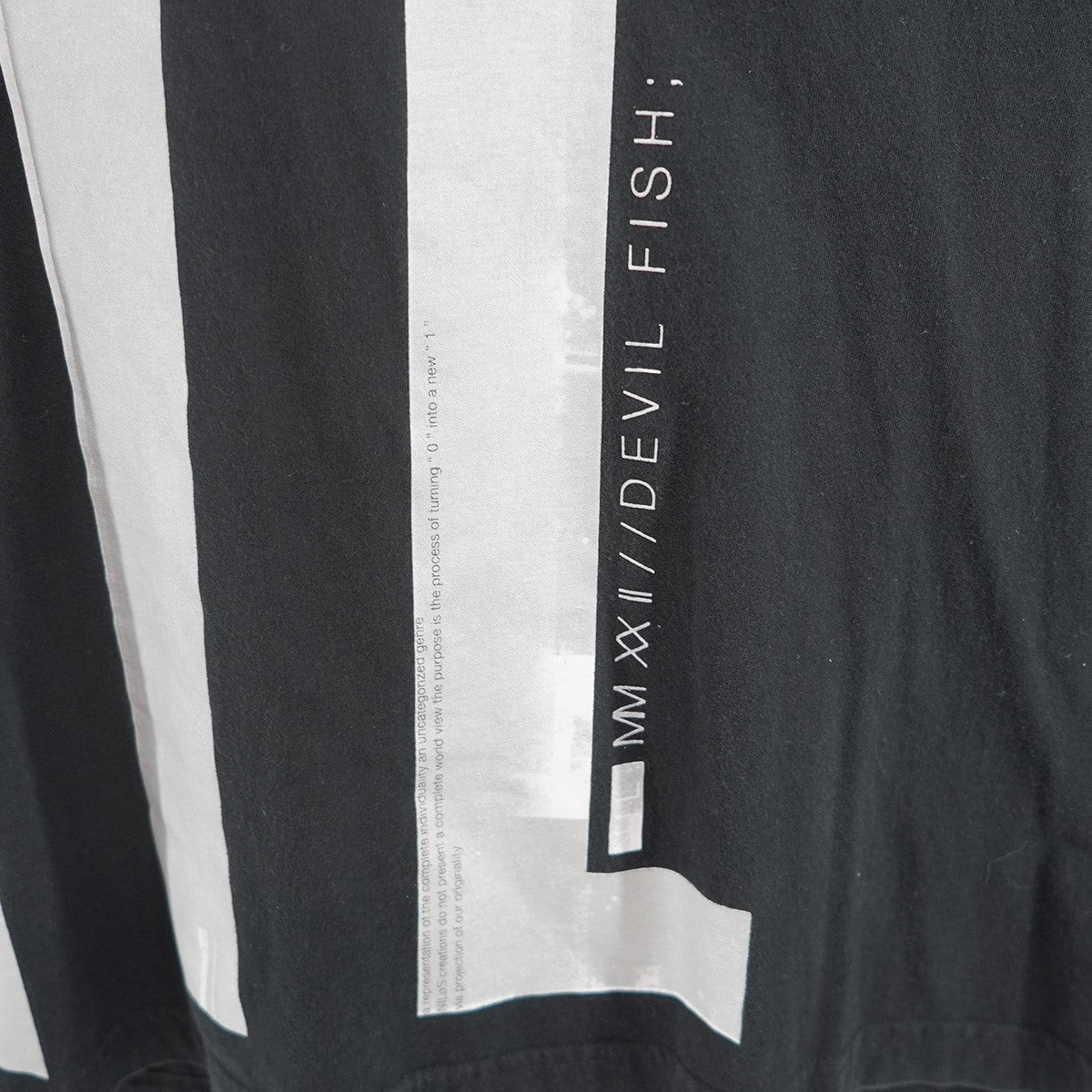 NILoS ／ JULIUS 22SS 家紋 PRINT T-SHIRT オーバーサイズ Tシャツ 古着・中古-4枚目のアイテム画像