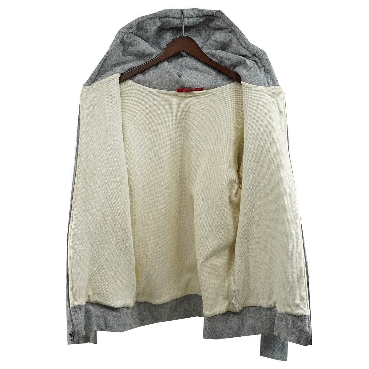 Supreme 11AW Hood Logo Thermal Zip Up Hoodieフード ロゴ サーマル ジップアップ フーディー パーカー 古着・中古-7枚目のアイテム画像