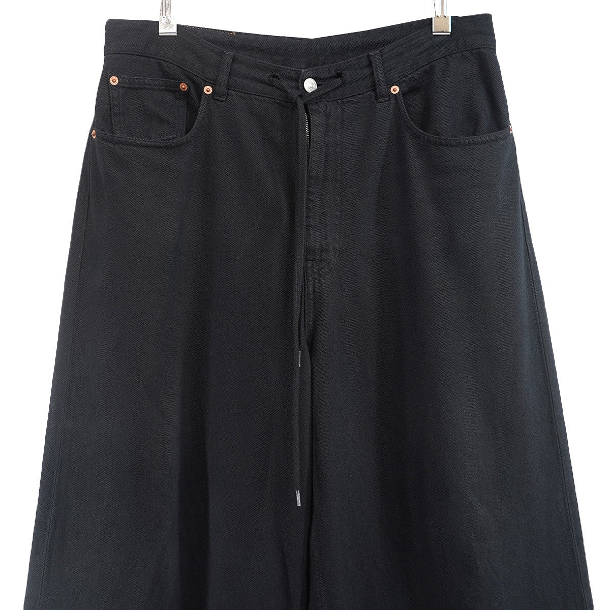 MM6 Maison Margiela 24AW ライトウェイトデニム 5ポケットトラウザーズ ワイド バギー パンツ 古着・中古-3枚目のアイテム画像