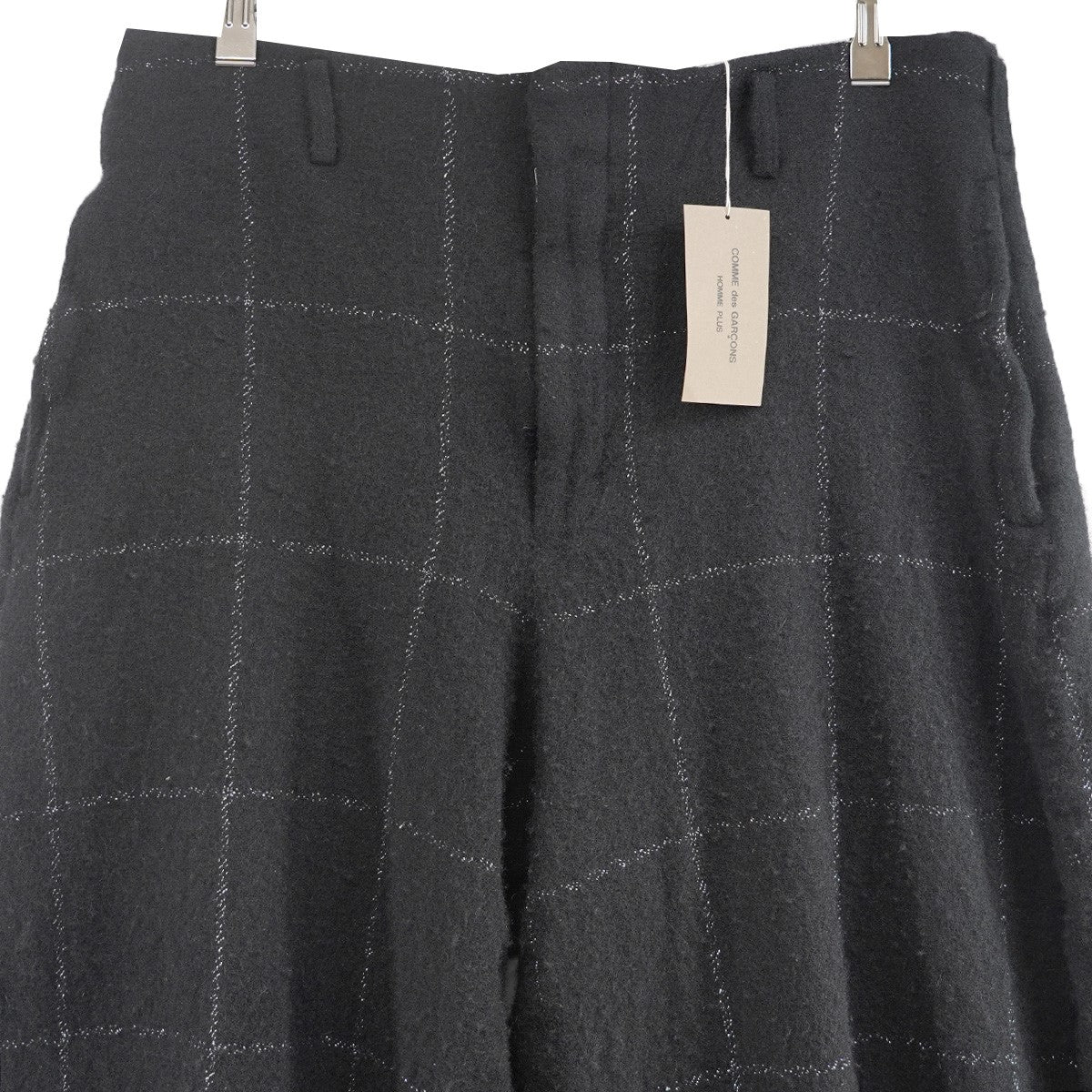 COMME des GARCONS HOMME PLUS 25AW ウール ワイド チェック パンツ 古着・中古-2枚目のアイテム画像