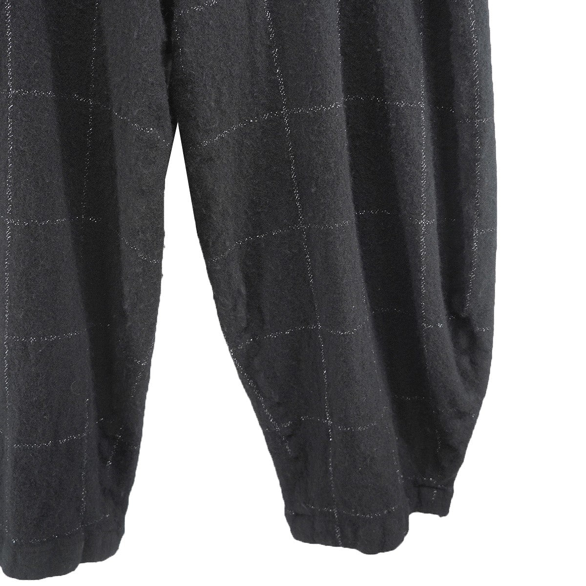COMME des GARCONS HOMME PLUS 25AW ウール ワイド チェック パンツ 古着・中古-3枚目のアイテム画像