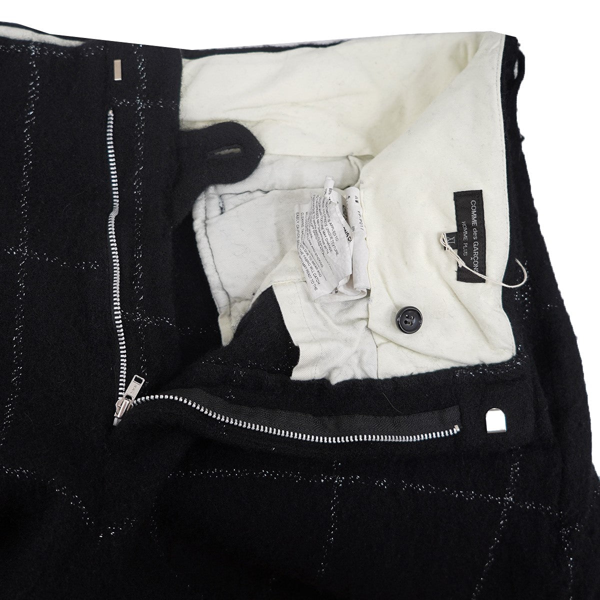 COMME des GARCONS HOMME PLUS 25AW ウール ワイド チェック パンツ 古着・中古-5枚目のアイテム画像