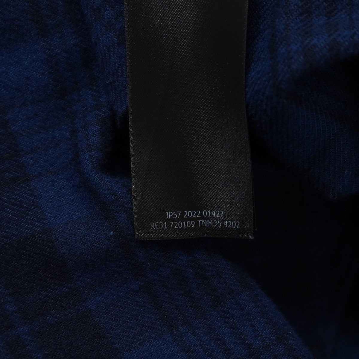 BALENCIAGA(バレンシアガ) 22AW Check Flannel Hooded Shirtロゴ