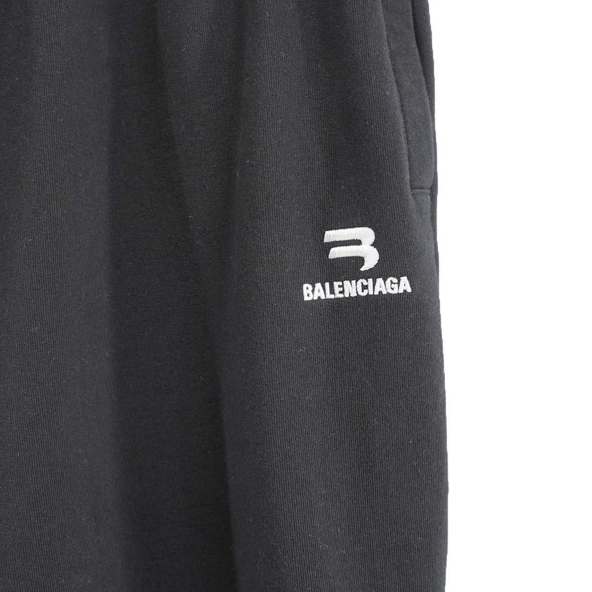BALENCIAGA 22AW BB Logo Embroidery Trousers Pantsロゴ イージー スウェット パンツ 古着・中古-2枚目のアイテム画像