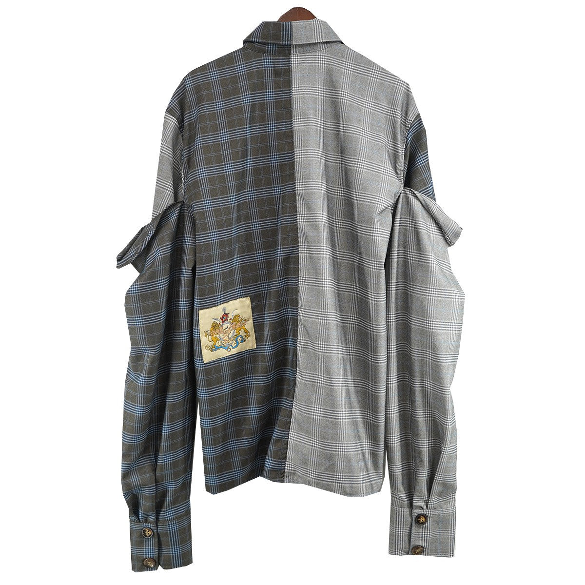 LIBERAL YOUTH MINISTRY 25AW GRUNGE GRUNGE SHIRTグランジ グランジ バックパッチ チェック シャツ 古着・中古-2枚目のアイテム画像