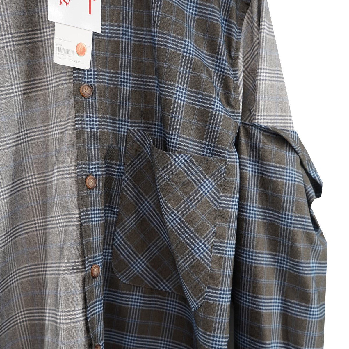 LIBERAL YOUTH MINISTRY 25AW GRUNGE GRUNGE SHIRTグランジ グランジ バックパッチ チェック シャツ 古着・中古-5枚目のアイテム画像