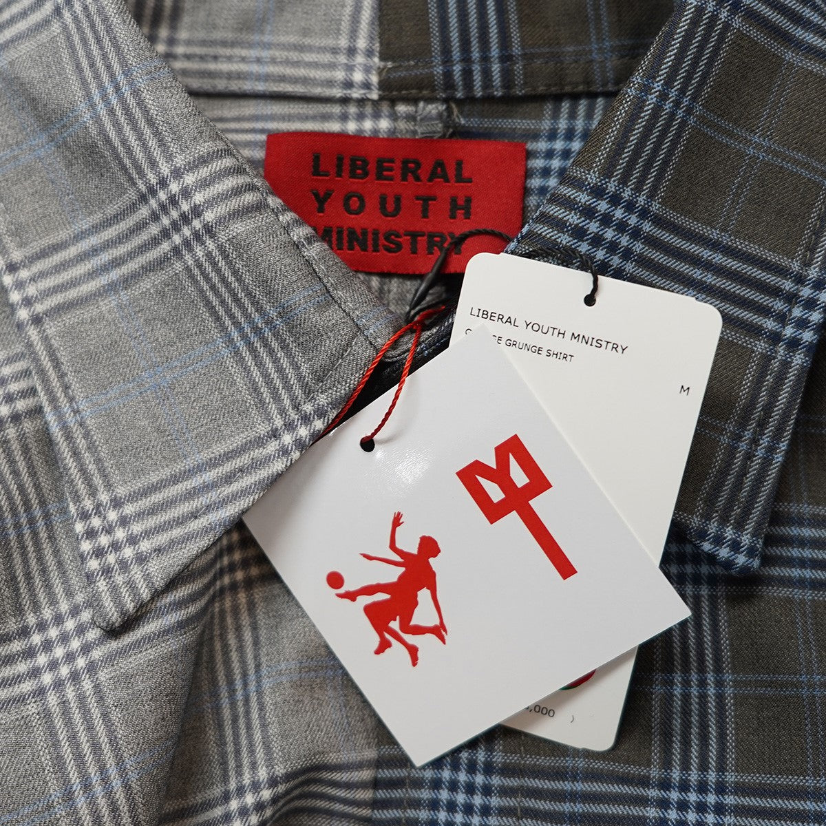 LIBERAL YOUTH MINISTRY 25AW GRUNGE GRUNGE SHIRTグランジ グランジ バックパッチ チェック シャツ 古着・中古-6枚目のアイテム画像