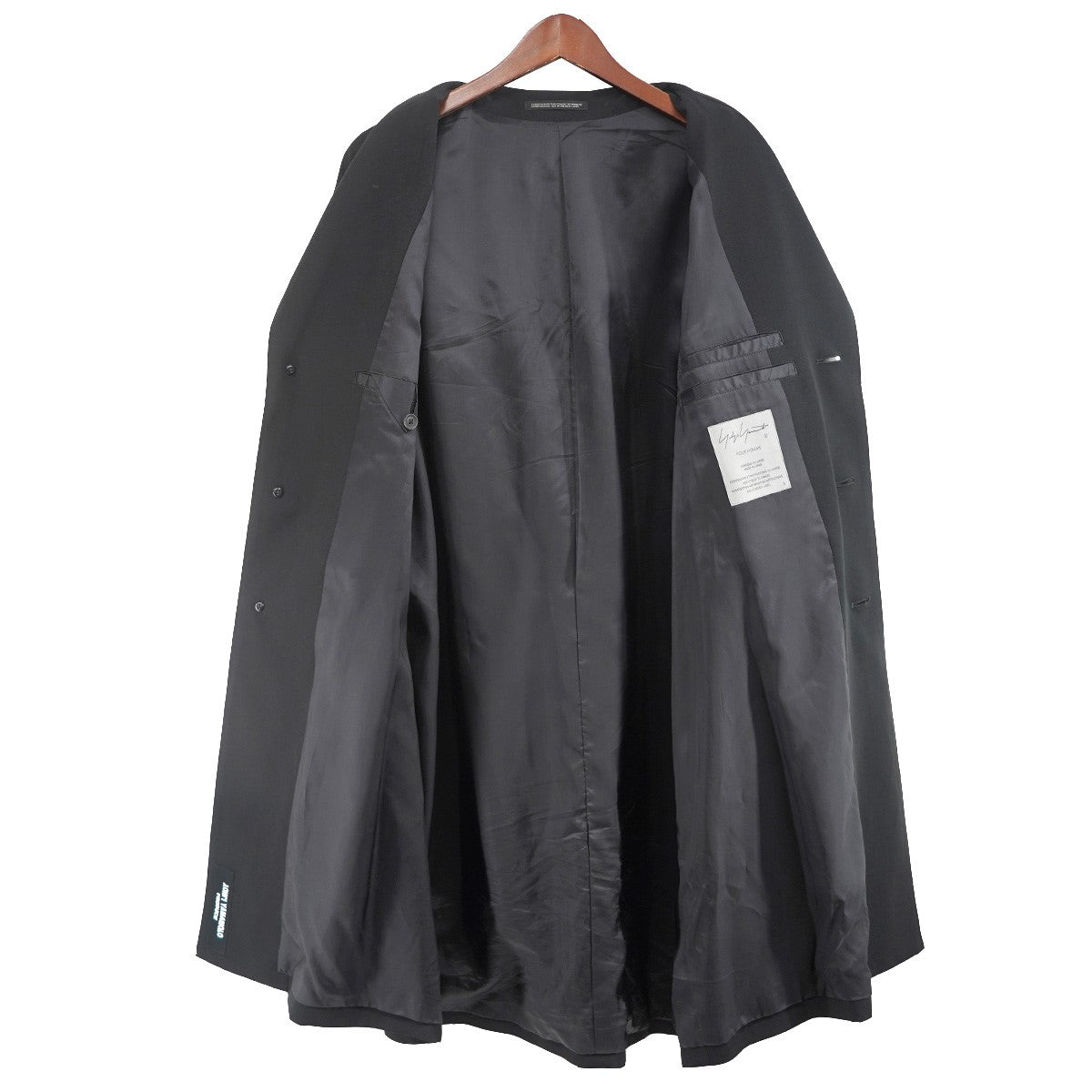 Yohji Yamamoto pour homme 23AW TAB ATTACHED SHIRT JKTタブアタッチド ロングシャツジャケット 古着・中古-5枚目のアイテム画像