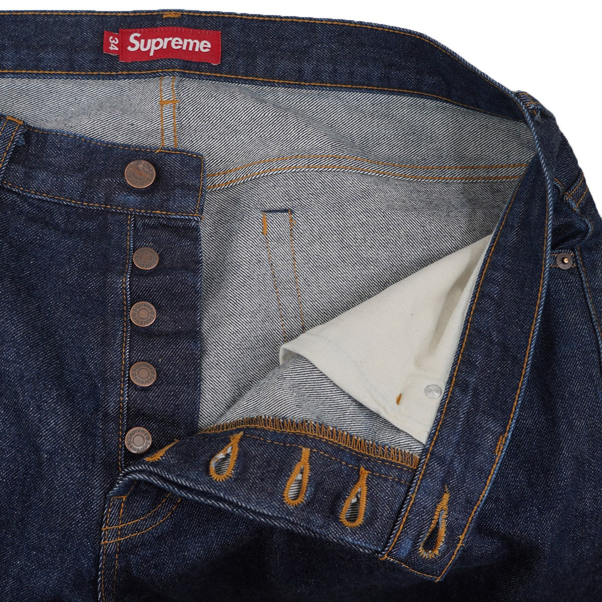 Supreme(シュプリーム) 25AW Rigid Loose Fit Selvedge Jeanリジッド