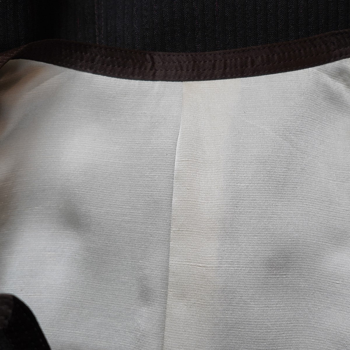 09AW CLOSED FEELING 本人期 第一期ラストコレクションピースカシミヤシルク混 ストライプ パイピング ショートスリーブジャケット ベスト