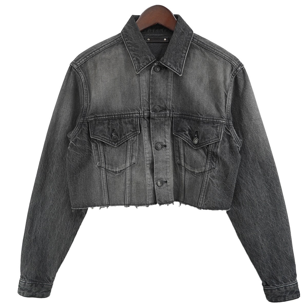 カットオフ 加工 クロップド 短丈 デニムジャケット