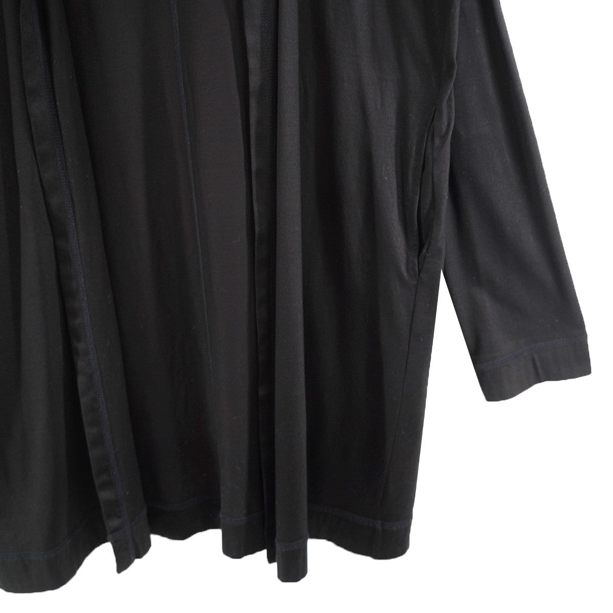 N．HOOLYWOOD LONG CARDIGAN UNDER SUMMIT WEARドロップショルダー ボクシーシルエット 薄手 ボタンレス 羽織り カーディガン 古着・中古-3枚目のアイテム画像