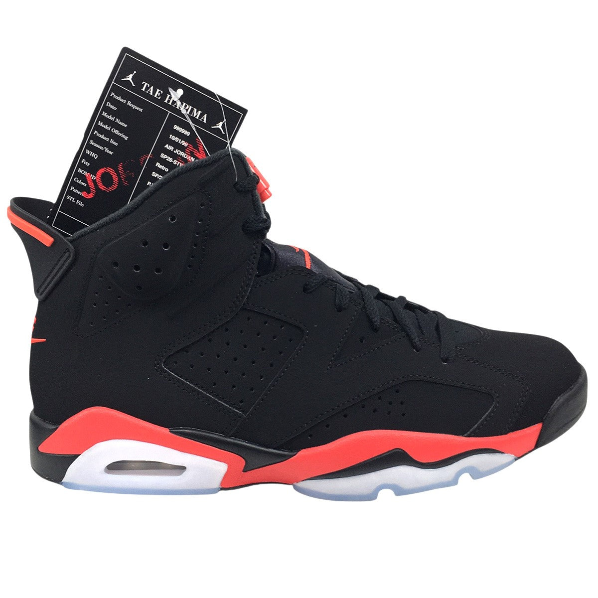 NIKE 2026 Air Jordan 6 Retro Infrared Salesmanナイキ エアジョーダン6 レトロ インフラレッドセールスマン スニーカー シューズ 靴 古着・中古-4枚目のアイテム画像
