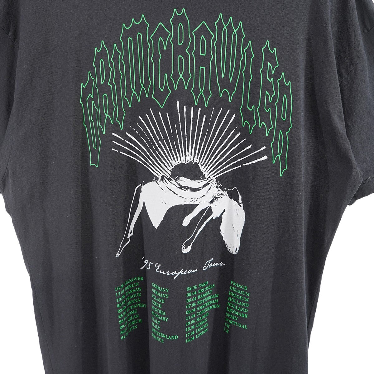 RAF SIMONS 22SS GRIMCRAWLER OVERSIZED T-SHIRTグラフィック ロゴ パッチ オーバーサイズ Tシャツ 古着・中古-4枚目のアイテム画像