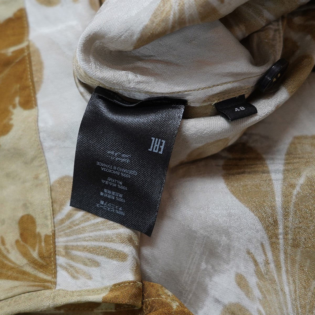 25SS コレクション CAMERON 1027 M．W．SHIRオーク リーフ キャメロン 半袖 オープンカラー 開襟 シャツ