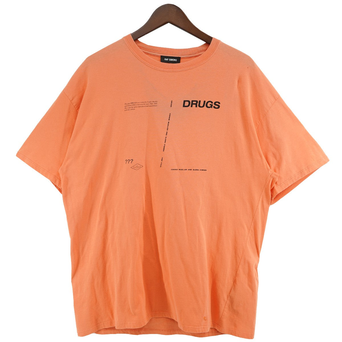 RAF SIMONS 18AW Drugs Tee ドラッグス 半袖Tシャツ 古着・中古-1枚目のアイテム画像