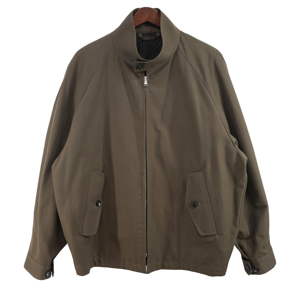 The CLASIK 21AW HARRINGTON WOOL DORMEUIL Sporty Etonドーメル社製 ウールコットン ハリントンジャケット ブルゾン 古着・中古-1枚目のアイテム画像