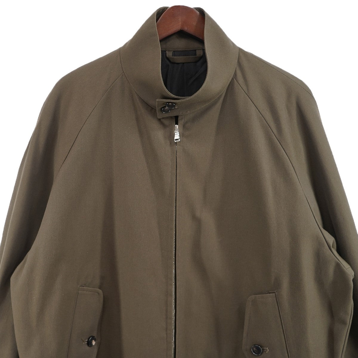 The CLASIK 21AW HARRINGTON WOOL DORMEUIL Sporty Etonドーメル社製 ウールコットン ハリントンジャケット ブルゾン 古着・中古-2枚目のアイテム画像