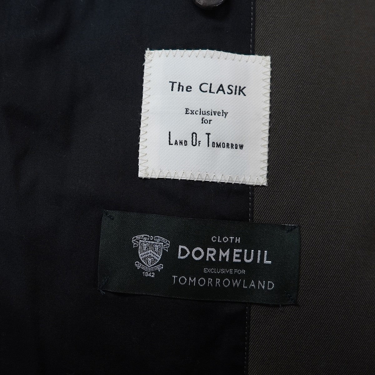 The CLASIK 21AW HARRINGTON WOOL DORMEUIL Sporty Etonドーメル社製 ウールコットン ハリントンジャケット ブルゾン 古着・中古-6枚目のアイテム画像