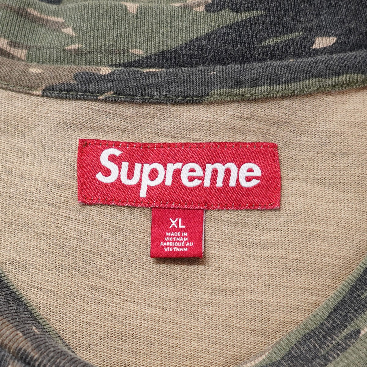 Supreme 24SS S／S Pocket Tee Tiger Camo S／S ロゴ ポケットTシャツ 古着・中古-5枚目のアイテム画像