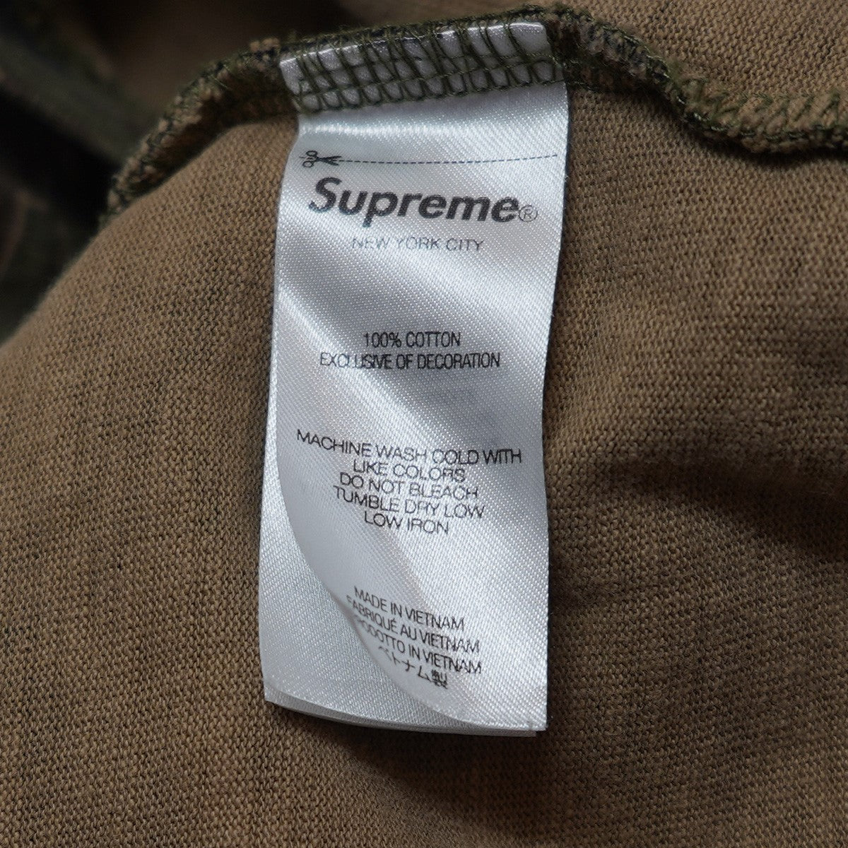 Supreme 24SS S／S Pocket Tee Tiger Camo S／S ロゴ ポケットTシャツ 古着・中古-6枚目のアイテム画像