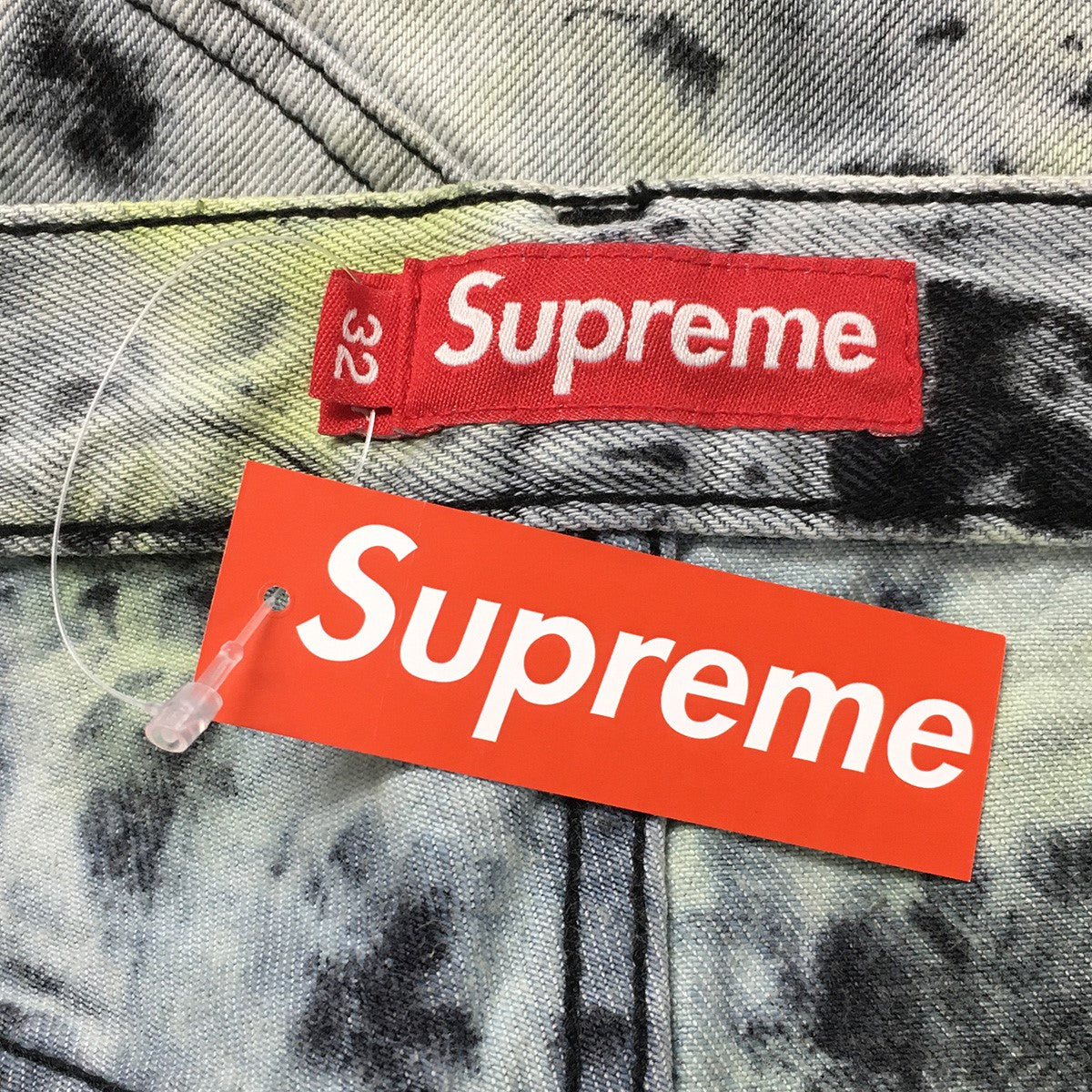 Supreme 26SS Regular Jean Tie Dyeレギュラージーンズ タイダイ加工 ロゴ スターパッチ デニムパンツ 古着・中古-6枚目のアイテム画像