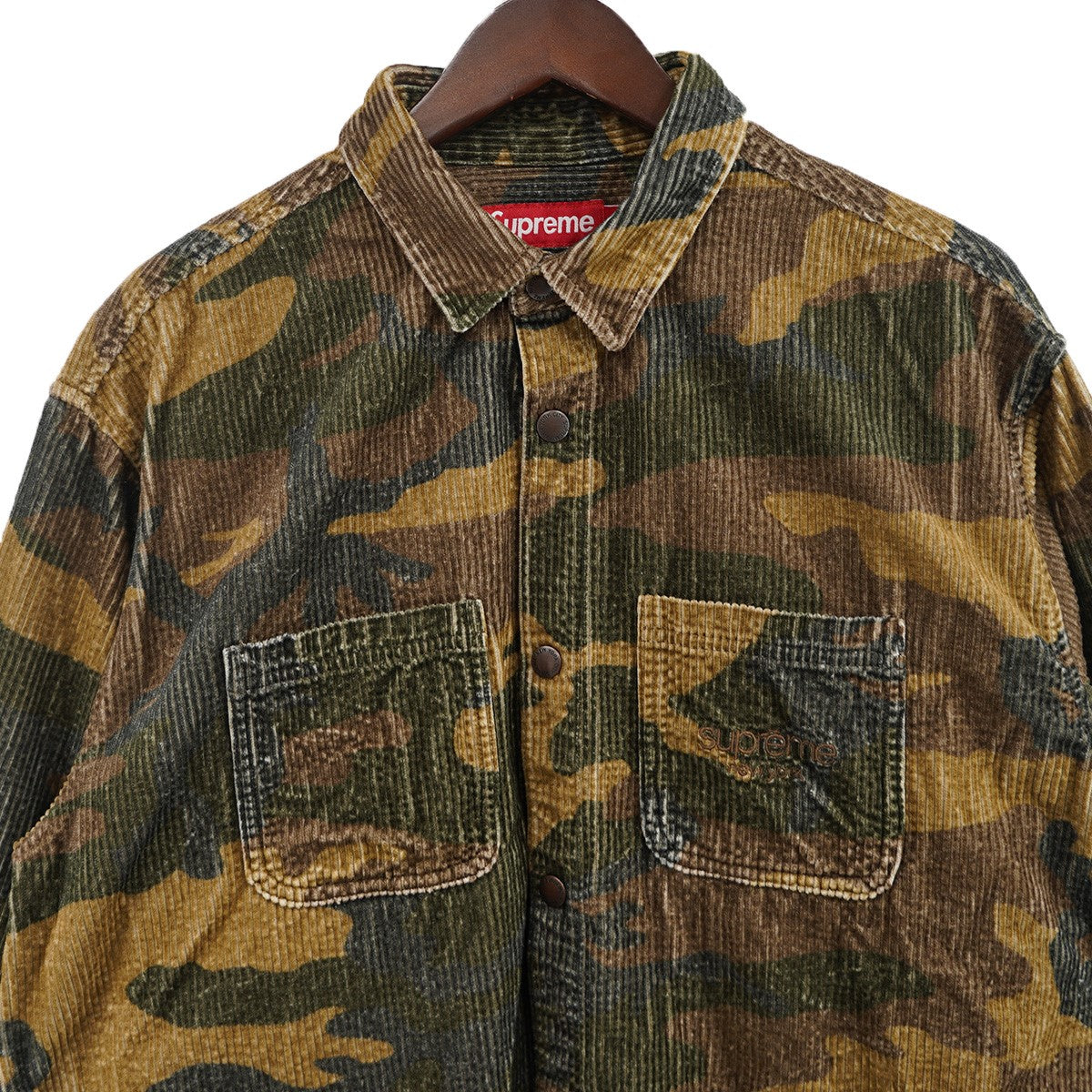 25AW  Wide Wale Corduroy Snap Shirt Woodland Camoワイド ウォール コーデュロイ スナップシャツ