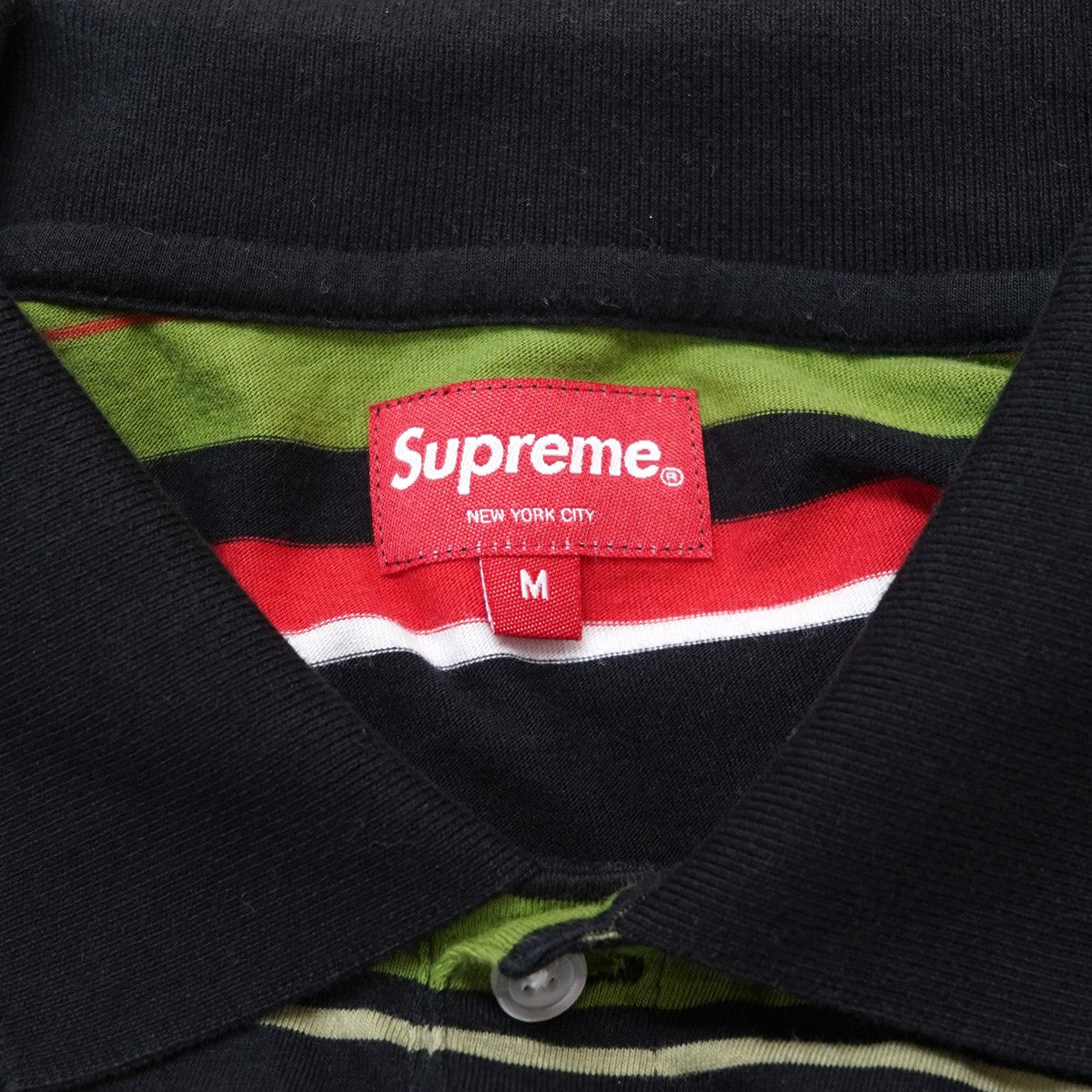 23SS Multi Stripe Polo ロゴ マルチ ストライプ ポロシャツ