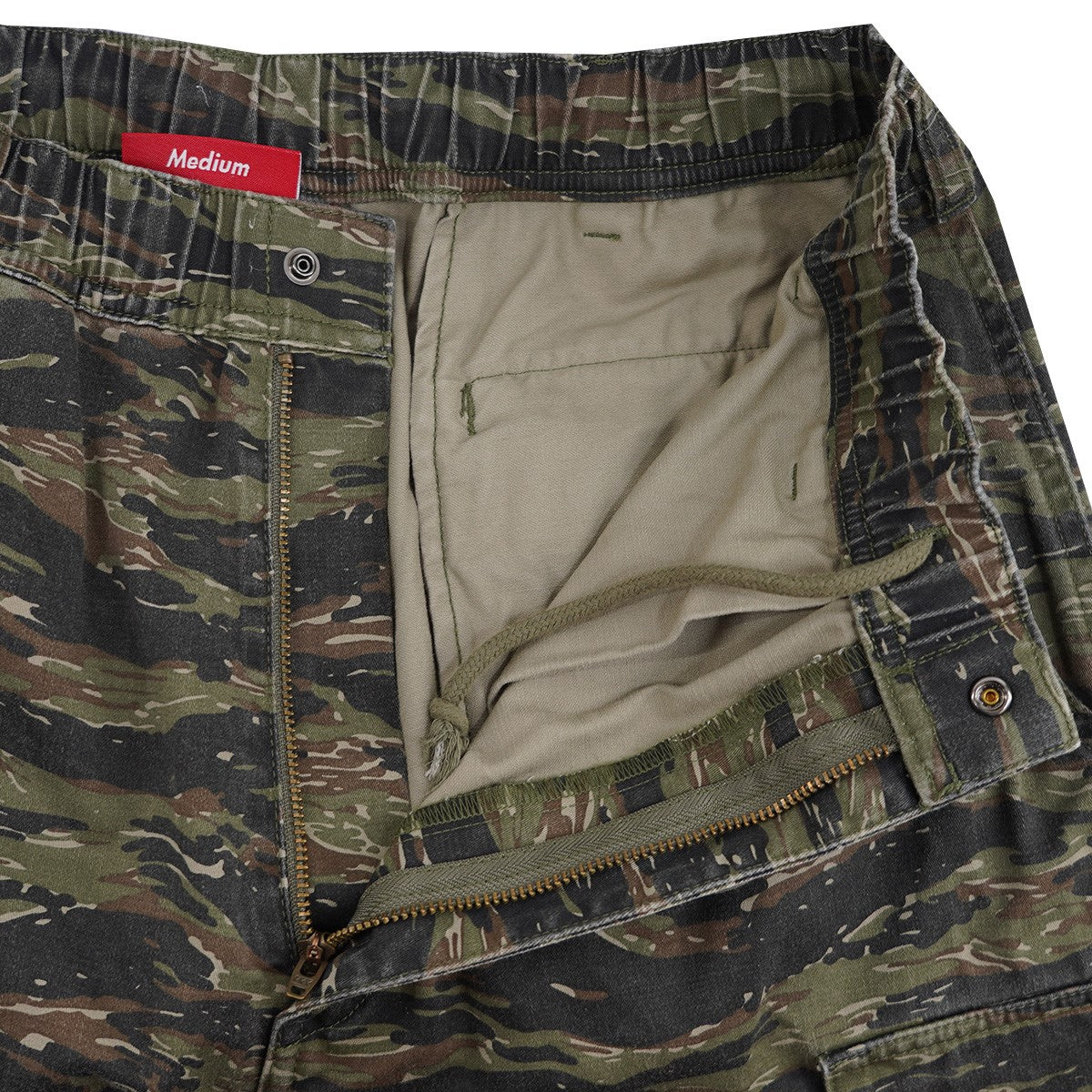 Supreme 24SS Cargo Short Olive Tiger Camoカーゴ ショーツ イージー ハーフパンツ 古着・中古-4枚目のアイテム画像