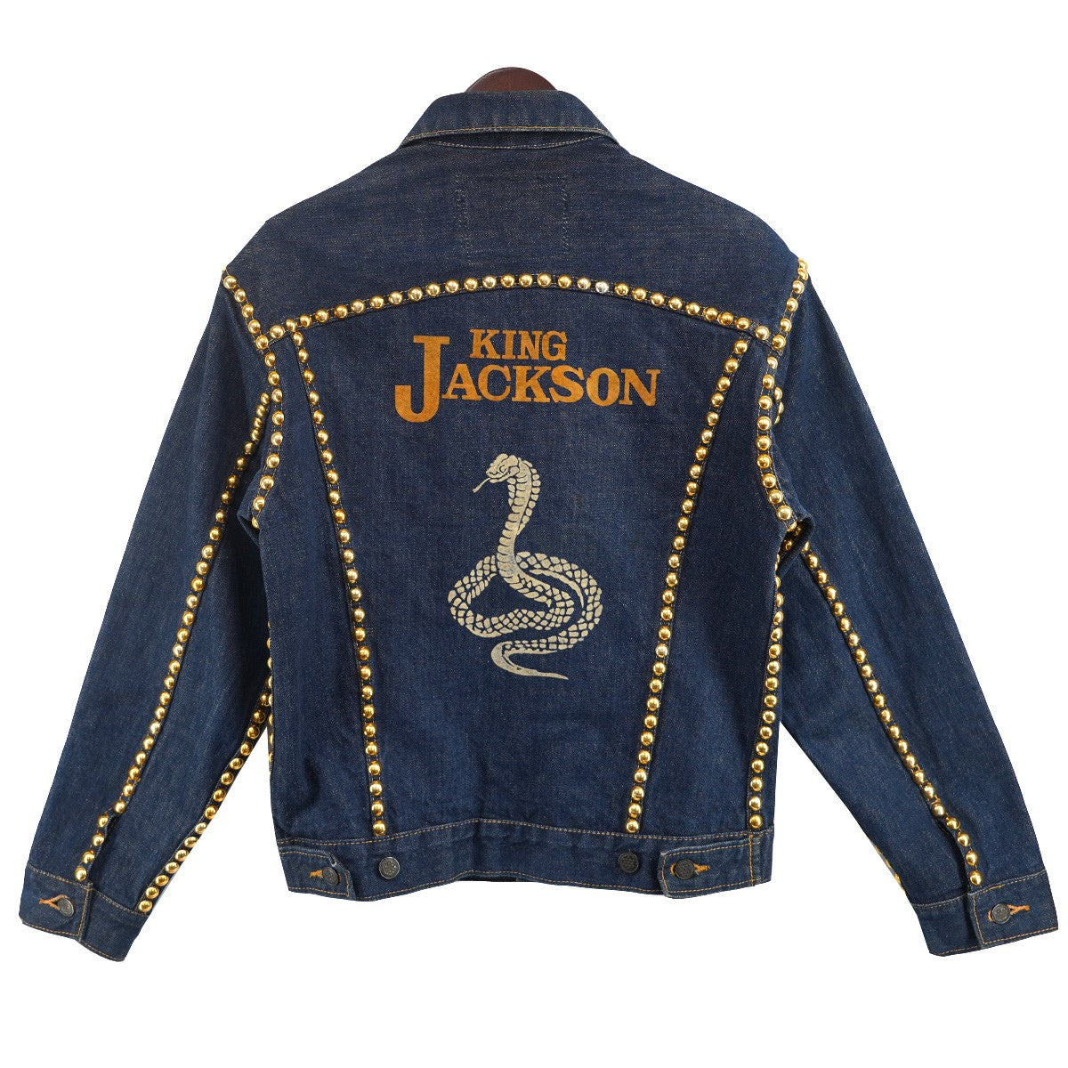 KING JACKSON Vintage ヴィンテージスタッズデニムジャケット 古着・中古-1枚目のアイテム画像