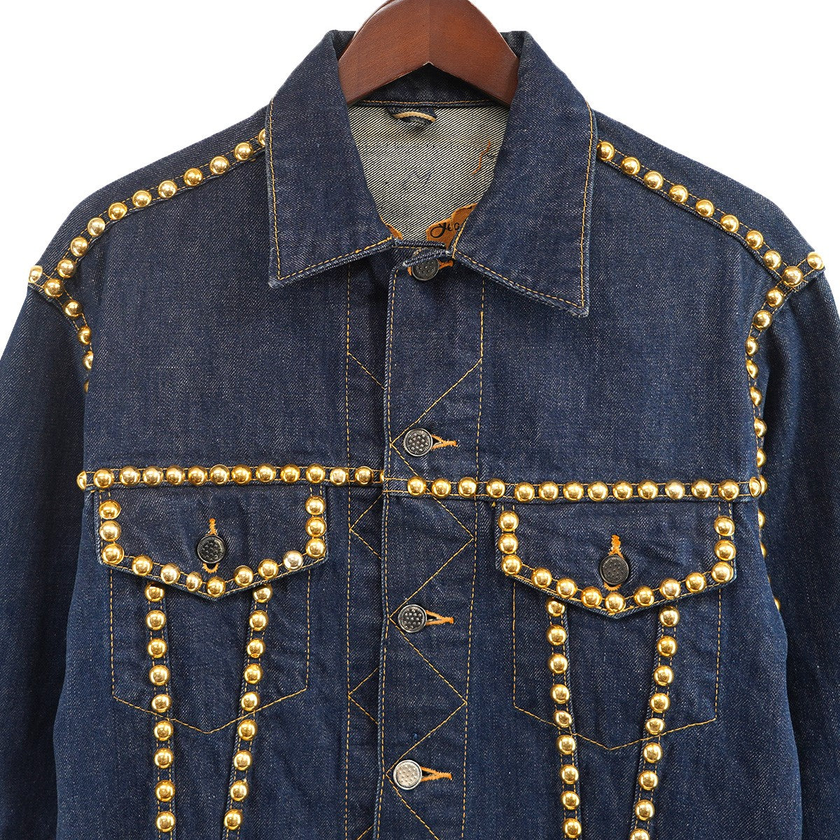 KING JACKSON Vintage ヴィンテージスタッズデニムジャケット 古着・中古-3枚目のアイテム画像