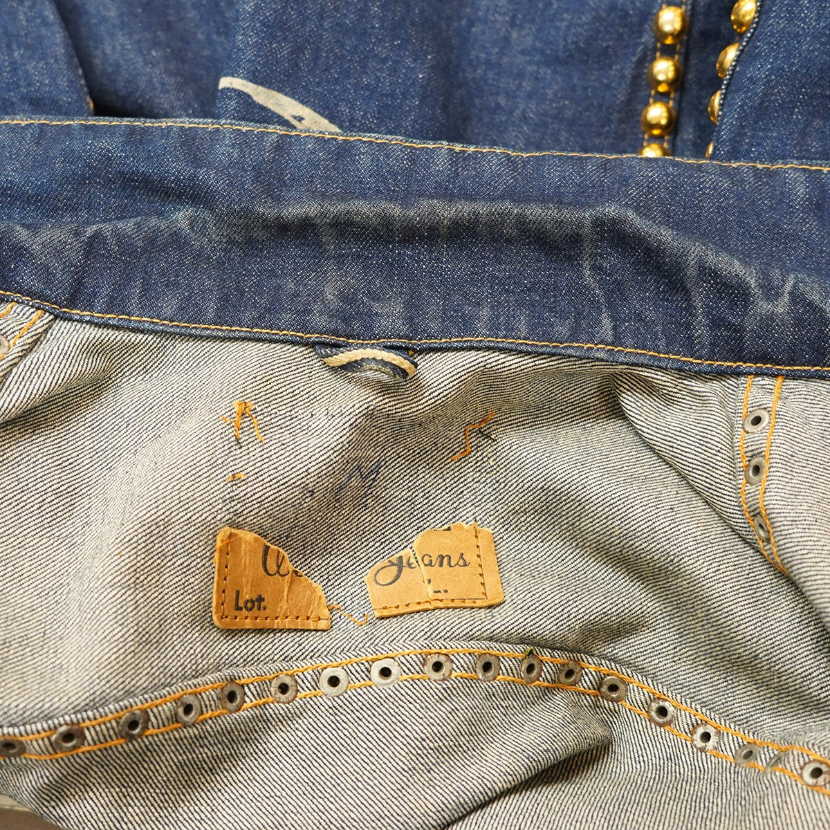 KING JACKSON Vintage ヴィンテージスタッズデニムジャケット 古着・中古-7枚目のアイテム画像