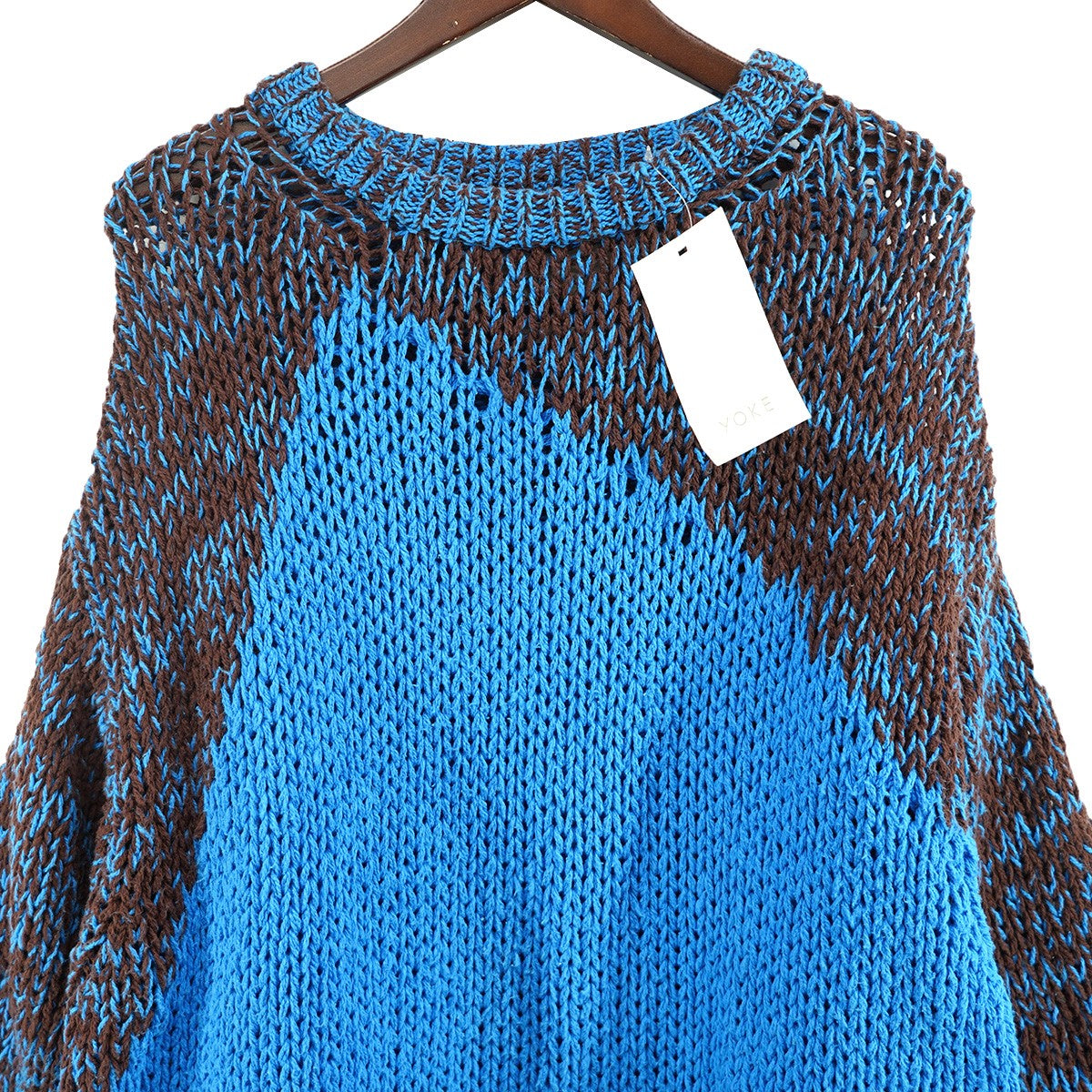 YOKE(ヨーク) 24SS INTARSIA CREWNECK SWEATERインターシャ コットン
