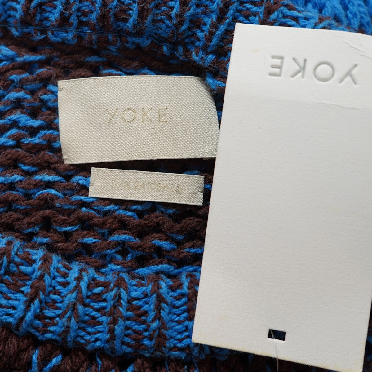 YOKE(ヨーク) 24SS INTARSIA CREWNECK SWEATERインターシャ コットン
